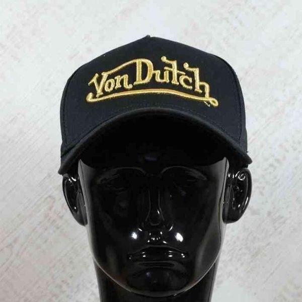 

2022 von dutch baseball cap hats beige canvas letter denim fitted hat embroidered pink patchwork printed men womens active sun protection ou, Blue;gray
