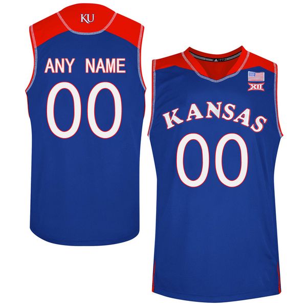 

custom ncaa kansas jayhawks college basketball michael jankovich charlie mccarthy kevin mccullar jr. mj rice ernest udeh jr. dillon wilhite, Black;red