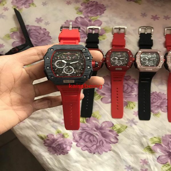 

2022 men's watch luxury silica gel quartz men's work business multifunctional watches men's and women's watch 254p, Slivery;brown