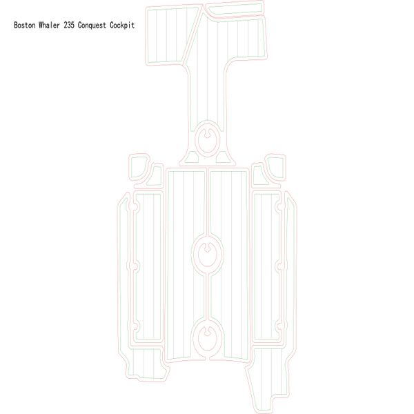 

boston whaler 235 conquest cockpit boat eva faux teak deck floor pad