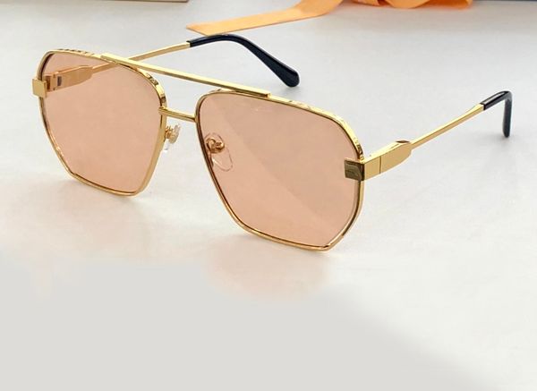

gold metal/orange pilot sunglasses for men fashion sunnies shades uv400 eyewear with box, White;black