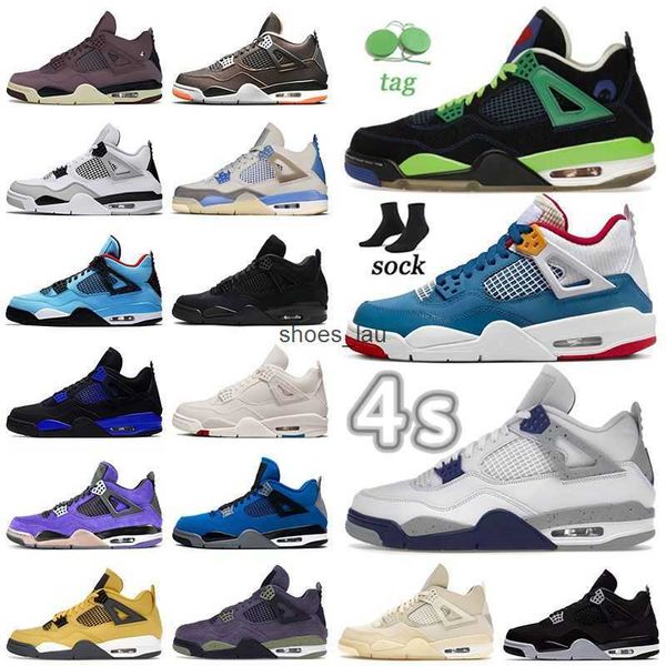 

og jumpmans 4 men women basketball shoes red thunder infrared black cat bred university blue sail cool grey shimmer royalty