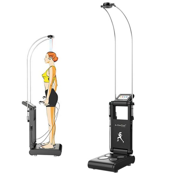 

body health analyzing device bioelectrical impendance height weight bmi scale body composition weight control fat analyzer machine with prin