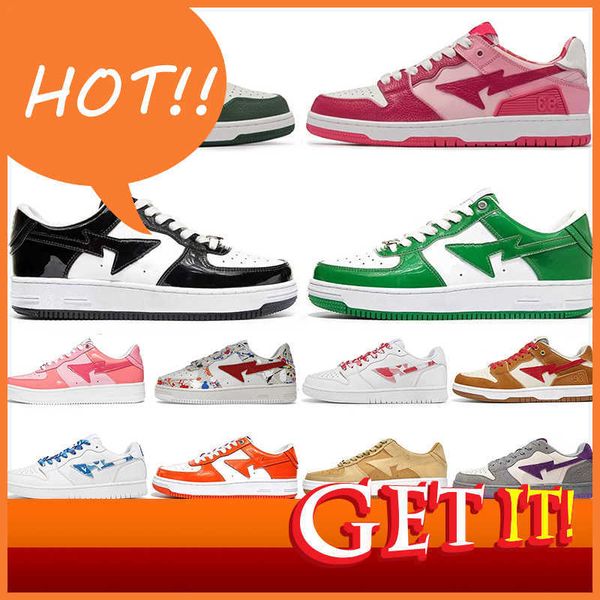 

sk8 sta mens running shoes sk8 designer camo black white green red orange camouflage men women trainers sports sneakers classic platform