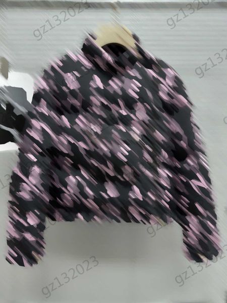 

puffer coat womens down parkas letter print chest pocket high collar hooded winter coats side zipper flap light warm outerwear fashion brand, Black