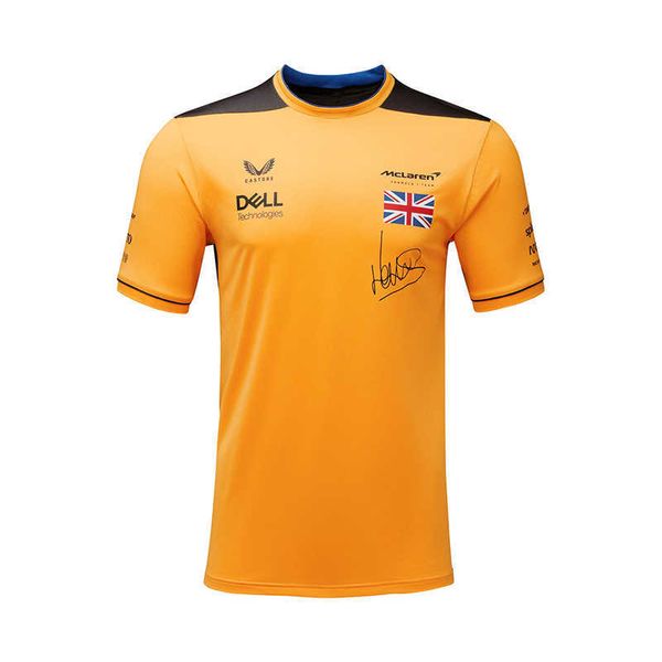 

men's t shirt racing formula one team oversized summer mclaren short sleeve round neck fashion outdoor sports bw56, White;black