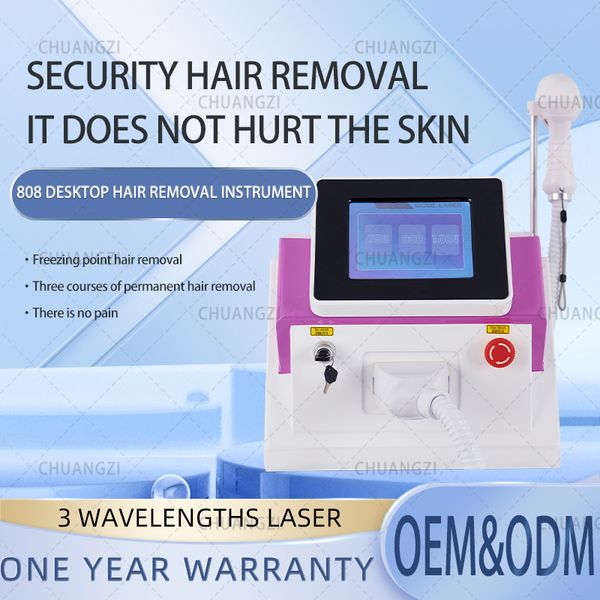 

home beauty instrument diode 755nm 808nm 1064nm hair removal laser remove hair machine