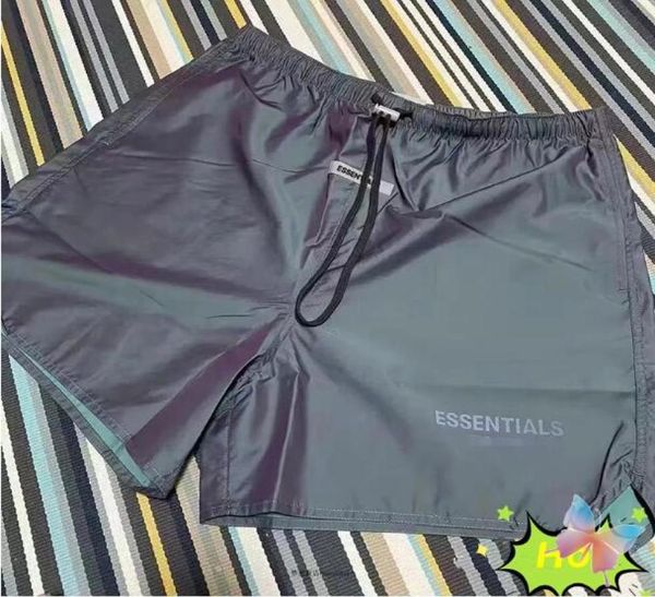 

reflective nylon shorts high street loose drawstring sports shorts1328695
