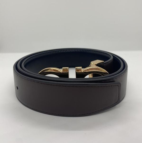 

2023 smooth leather belt luxury belts designer for men big buckle male chastity fashion mens wholesale, Black;brown