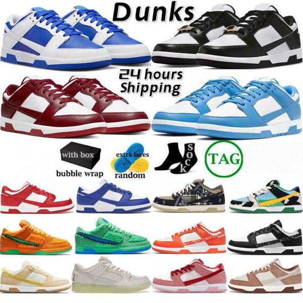 

running shoes mens womens sneakers with boxes dunked lows casual shoes big size 13 new turbo green strange love panda pink pigeon dunks vale