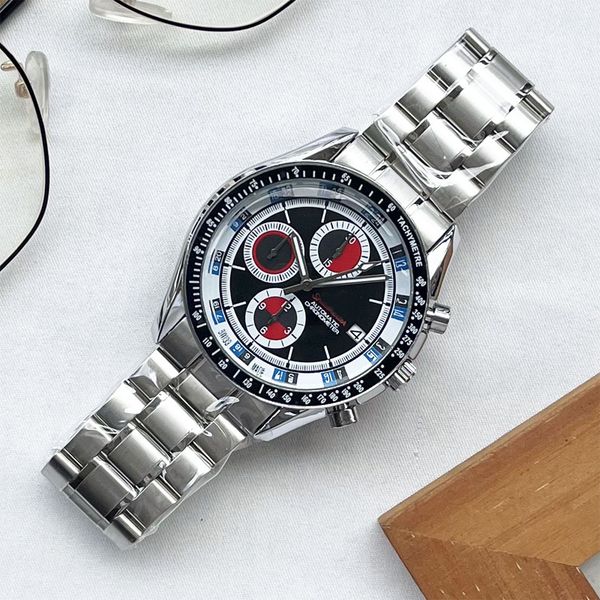 

2022 new style luxury mens watches quartz watch brand designer clock steel belt men fashion accessories holiday gifts a03, Slivery;golden