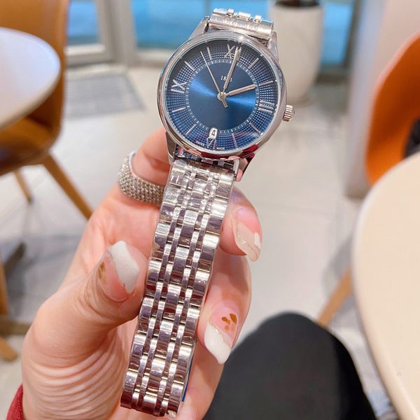 

fashion lady watch brand luxury women designer watches 30mm stainless steel band wristwatch for womens mother's valentine's day gi, Slivery;brown