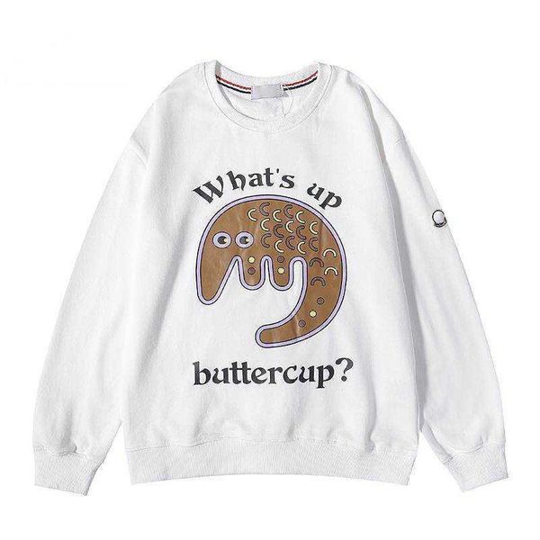 

fashion brand designer hoodies high street men's and women's sweater coat animal fashionable casual loose pullovers white, Black