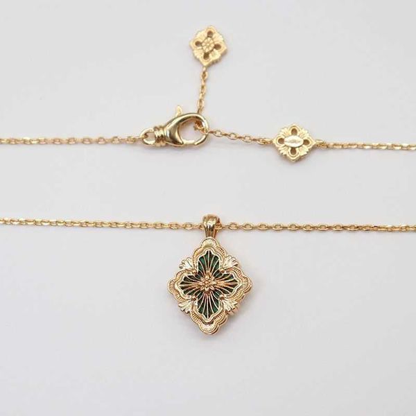 

designer bucelatis woman necklaces blue enamel clover necklace female style white fritillaria clavicle chainpbf3, Silver