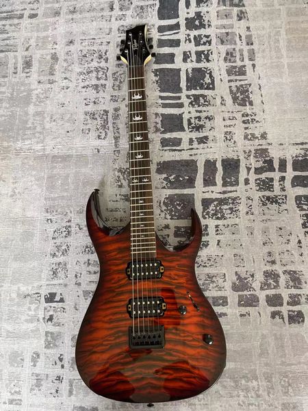 

orange rose wood fingerboard high-end pickup six-string electric guitar high-quality professional grade for men and women