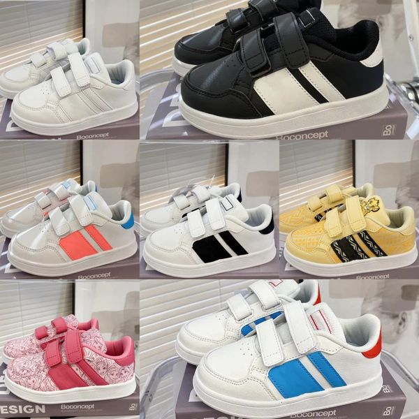 

kids shoes shell toe designer toddler shoe casual sneaker children black white trainers girls baby kid youth infants hook & loop outdoor spo