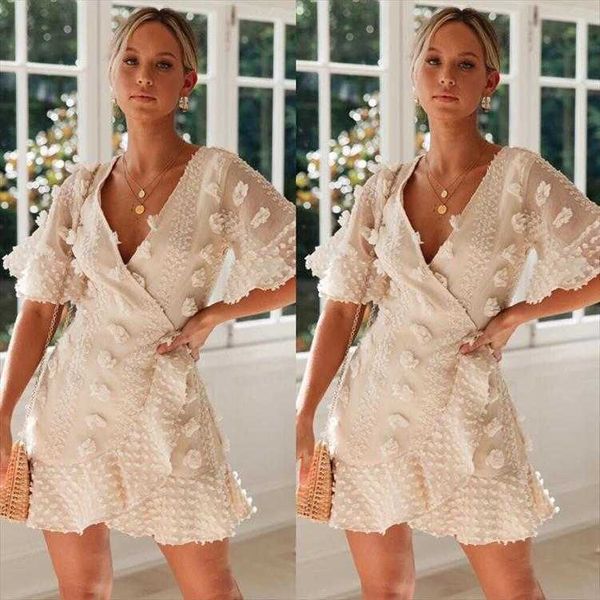 

summer v-neck solid color lace crocheted dress for women, Black;gray