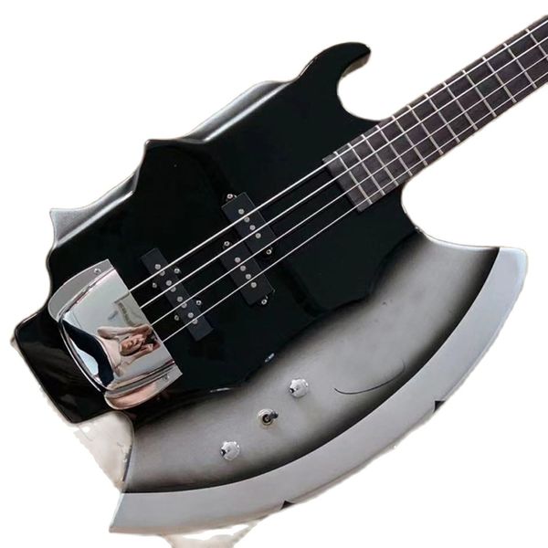 

lvyelectric guitar big axe shape bass solid wood four string delivery