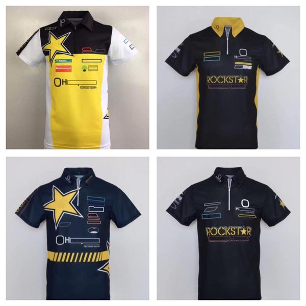 

motot racing suit polo shirt uniform 2022 team uniform overalls lapel t-shirt