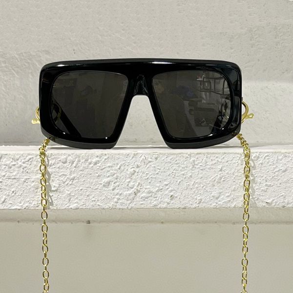 

chain mask oversize sunglasses black grey large sunglass sun glasses women fashion sunnies shades uv400 eyewear with box, White;black