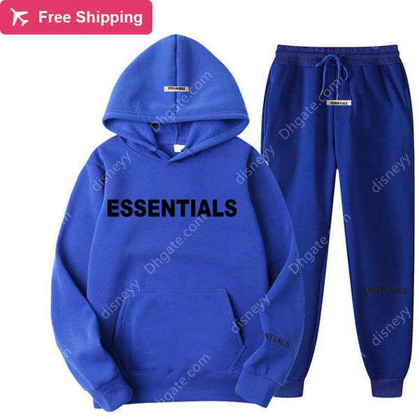 

2023 autumn winter men's ladies hooded set cotton couple jogging sweater street sportswear 3xl, Black