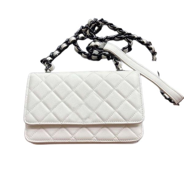 

luxury handbags designer bags wallet purse letters solid hasp waist square letter women tote bag classic black and white versatile elegant a