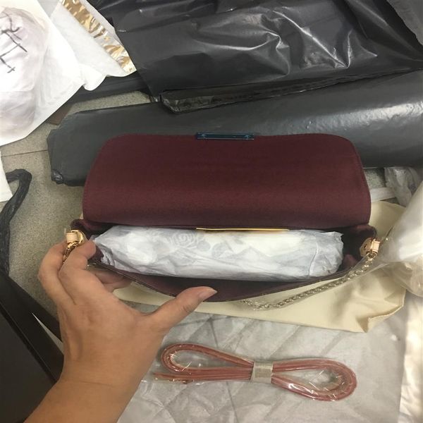 

women classic small messenger bag crossbody bag small purse for lady with chain strap and leather strap genuine leather with date 274z