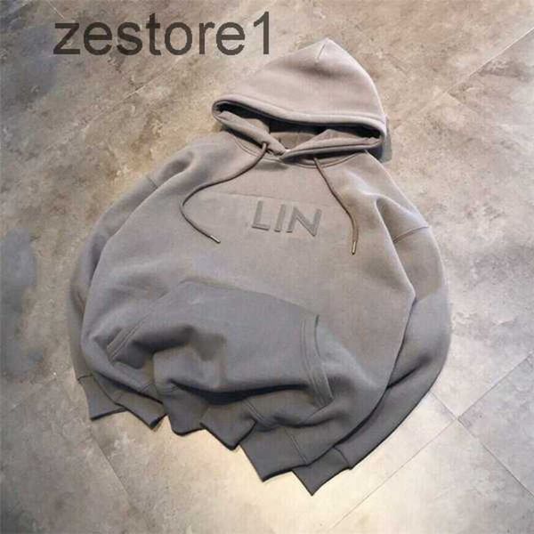 

2022 autumn and winter new designer men's women hoodies sweatshirts couple simple steel printed letters casual loose hooded 9p31, Black