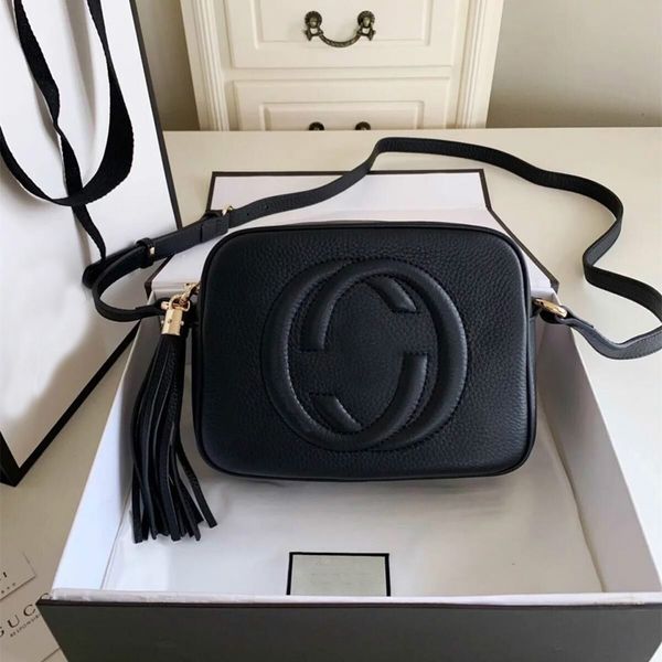 

soho disco handbag designer bags genuine leather shoulder bags letters patterns tassel wallets women purse fashion crossbody bag 308364