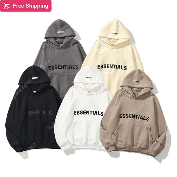 

2023ss hoodies men's and women's sweatshirt silicone letter print hoodie fashion hip hop street sweat with tag, Black