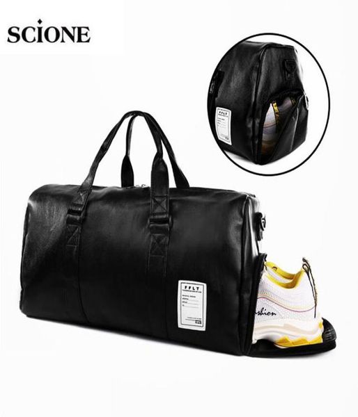 

2019 gym bags leather sports bags for fitness training women men shoes sac de sport gymtas travel yoga tas luggage pack xa402wa4821216
