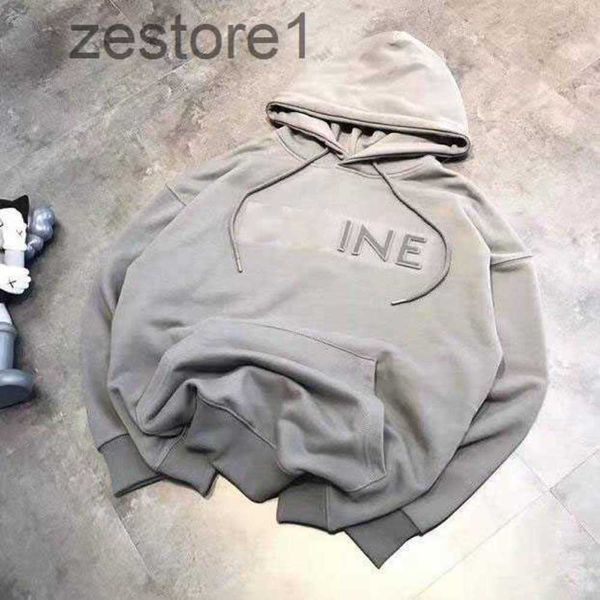 

2022 autumn and winter new designer men's women hoodies sweatshirts couple simple steel printed letters casual loose hooded yyca, Black