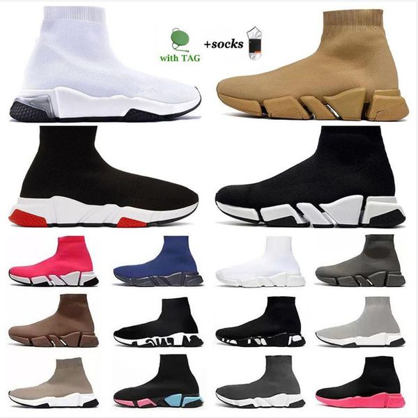

fashion designer sock shoe casual shoes 2.0 platform mens woman runner triple black white shoe master warking outdoor sports sneakers size 3