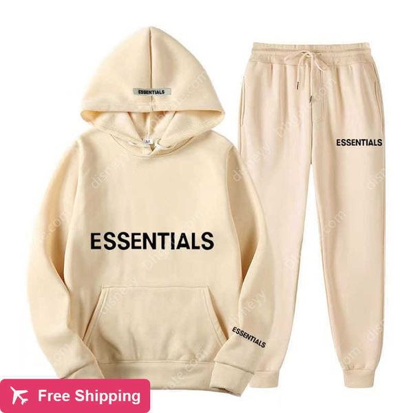 

2323ss men's hoodies pants set brand cotton sweatshirt sweatpants fashion man clothes winter streetwear tracksuit outfits, Black