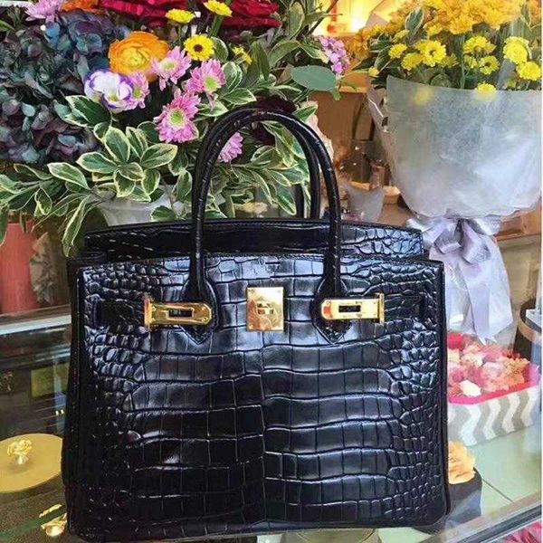 

herme birkin womens handbags crocodile print leather soft handbag womens bag wm