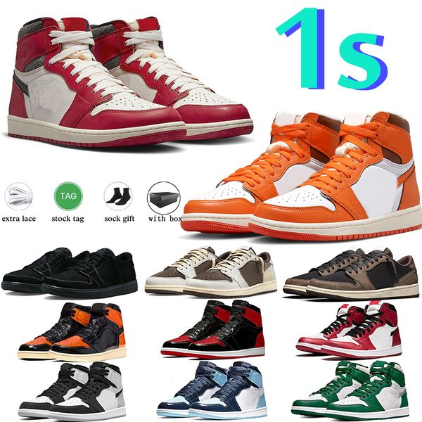 

basketball shoes mens womens 1s university blue trainers sneakers unc trophy room chicago high og hyper royal smokey gray orange digital pin
