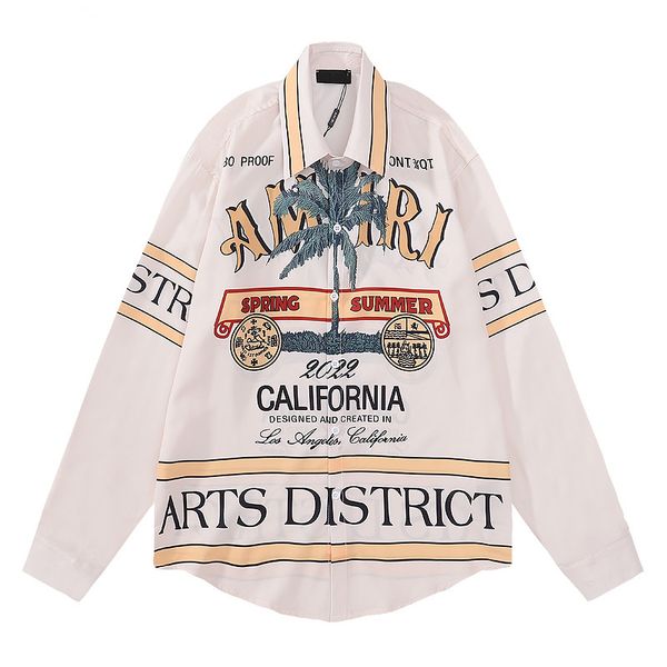 

2021 mens designer shirts brand clothing men long sleeve dress shirts hip hop style bowling shirt cotton -3xl, White;black