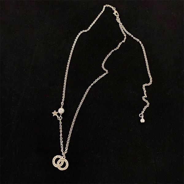 

designer jewelry ladies luxury neckware girls ornaments fashion jewellery womens pearl necklaces letter necklace 6hcg qlwe, Silver