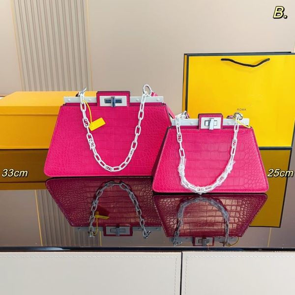 

new fashion womens handbags brand totes genuine leather shoulder bags crossbody hasp classic chain bag 25cm 33cm