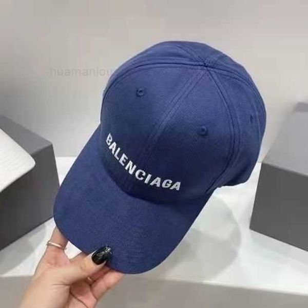 

cap beanie ball designer hat winter cotton balenciga paris bonnet caps new balencigass baseball denim embroidered washed worn sunshade men&#, Blue;gray