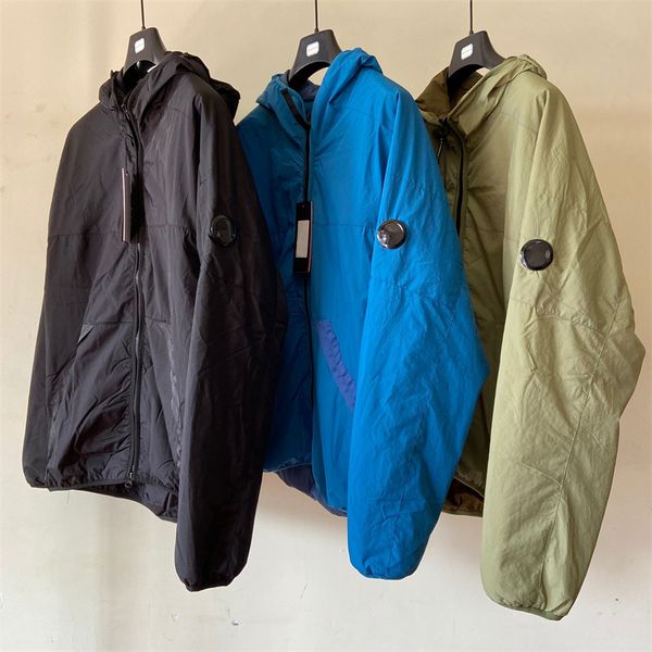 

winter coat one lens mens down jacket flatt nylon garment dyed overshirt outdoor keep heat male hooded outerwear, Black