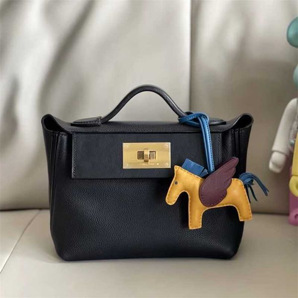 

herme bags h home all hand wax stitched mini2424 kelli bag 21cm evercolor leather 89 black