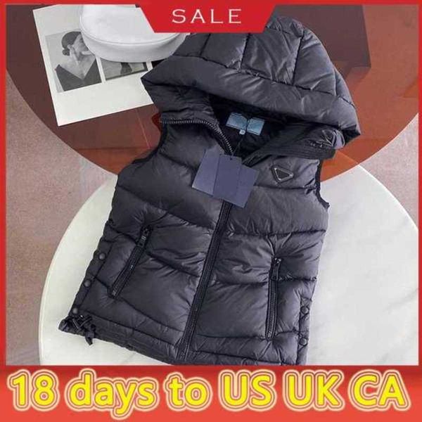 

womens vests jackets fashion short hooded vest long style slim zipper outwear windbreaker pocket outsize lady warm coats s-lh2ov, Black;white