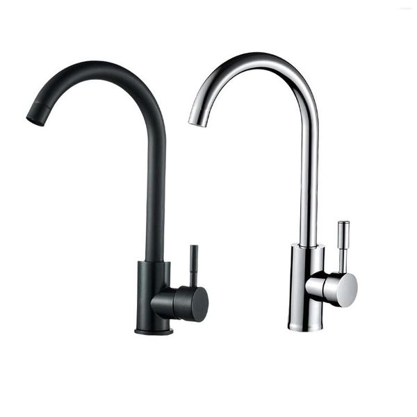 

Faucets Kitchen Cold Water Deck Mounted 360° Rotatable Single Handle Sink Taps For Home Improvement Household Garden El