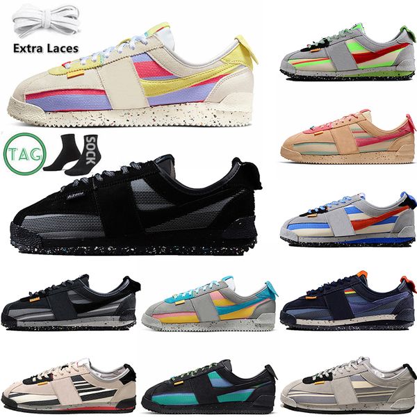 

crotez casual shoes 2023 authentic union la x cortez sesame smoke grey lemon frost noir runner sneakers purple premium classic leather off b