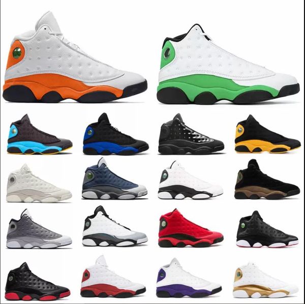 

13 13s mens basketball shoes flint hyper blue playground aurora greemen women trainer zapatos sneakers us 7-16.5