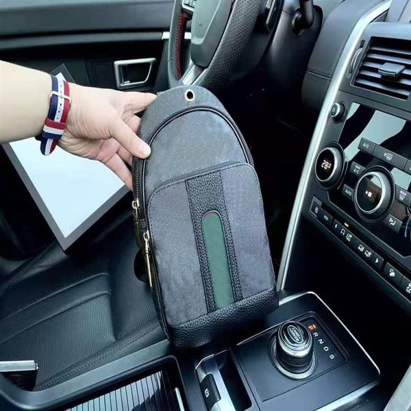 

inclined shoulder messenger bag printing color matching between men and women chest pockets cross body handbags crossbody m214n