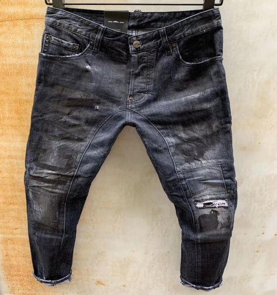 

2021 italian european and american fashion men039s casual jeans highgrade washing pure hand grinding quality optimization l2653419, Blue