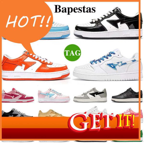 

casual shoes sk8 men women bapesta shoe a bapestas sta low abc camo stars white green beige sude red black ge sax mens trainers plateforme