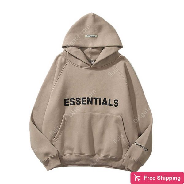 

2022 men's and women's sweatshirt reflective letter printed fleece super dalian hoodie fashion hip hop street sweat, Black